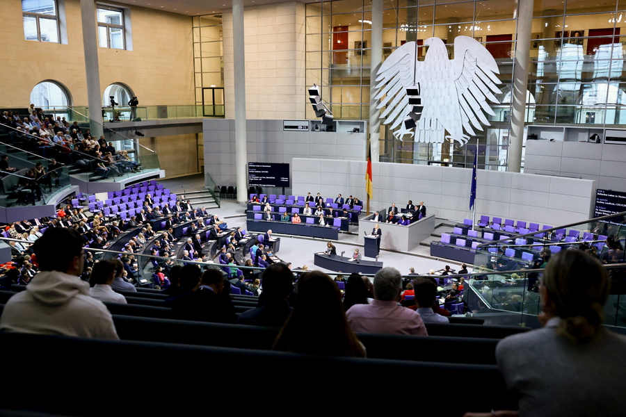 A general view of session of the German parliament