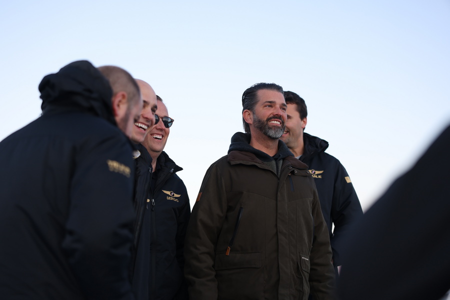 Donald Trump Jr. is on a private visit to the autonomous Danish territory of Greenland